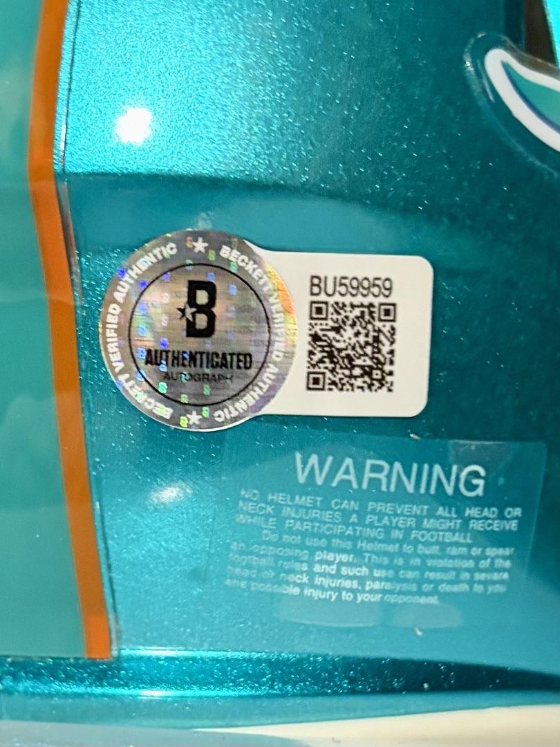 Dan Marino signed Miami Dolphins Flash Mini-Helmet - Beckett COA