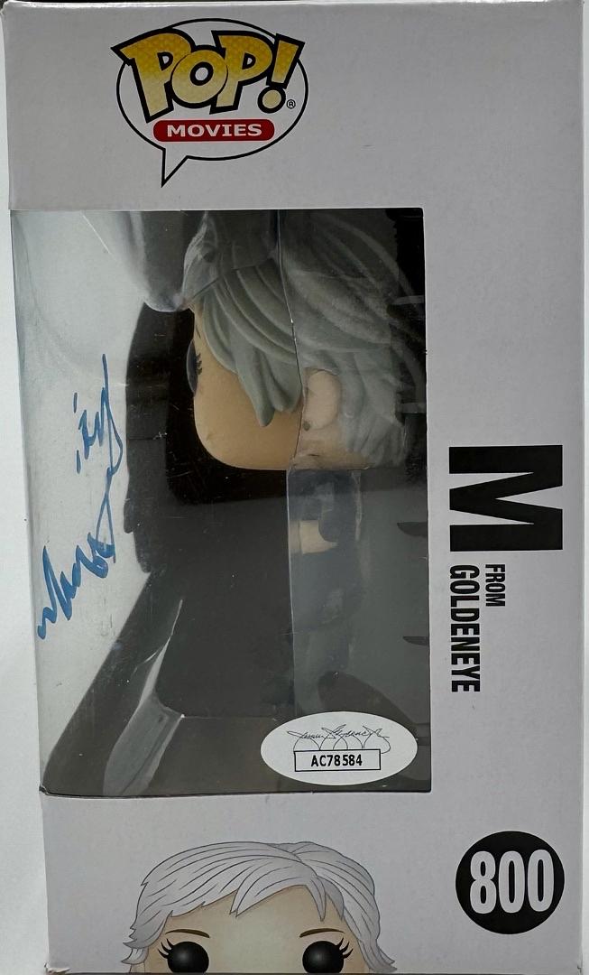 Judi Dench Signed Funko Pop #800 "M" (James Bond 007 Goldeneye) - JSA COA