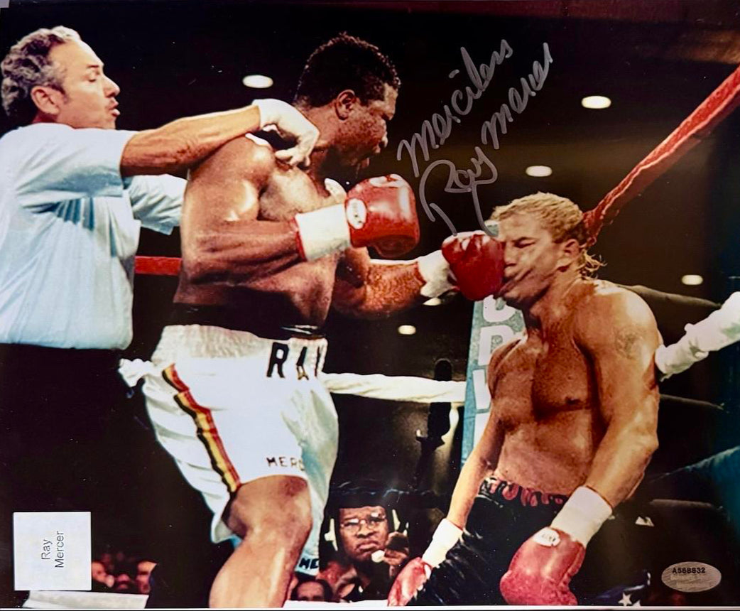 Ray Mercer signed 8x10 - Schwartz COA