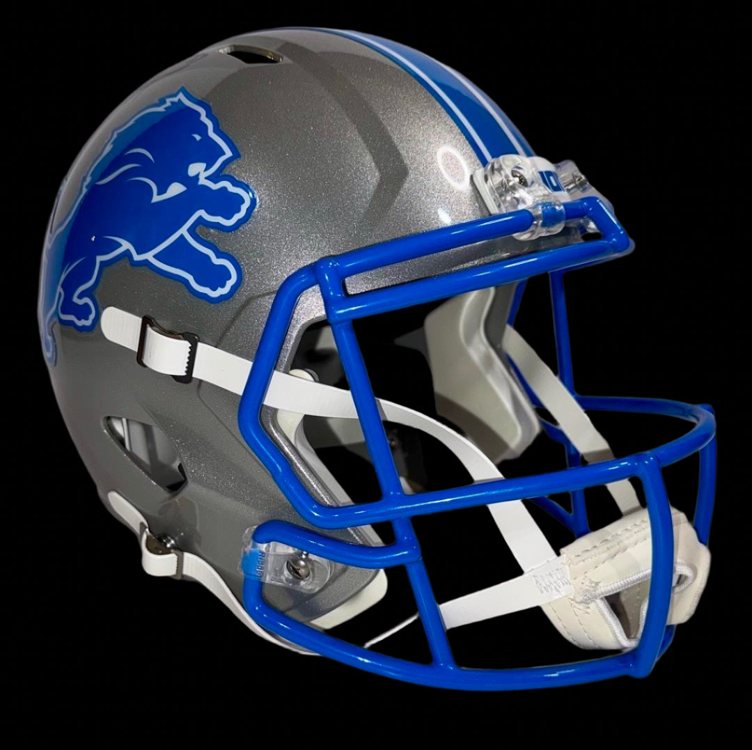 Aidan Hutchinson (Lions) signed full size replica helmet - Beckett COA