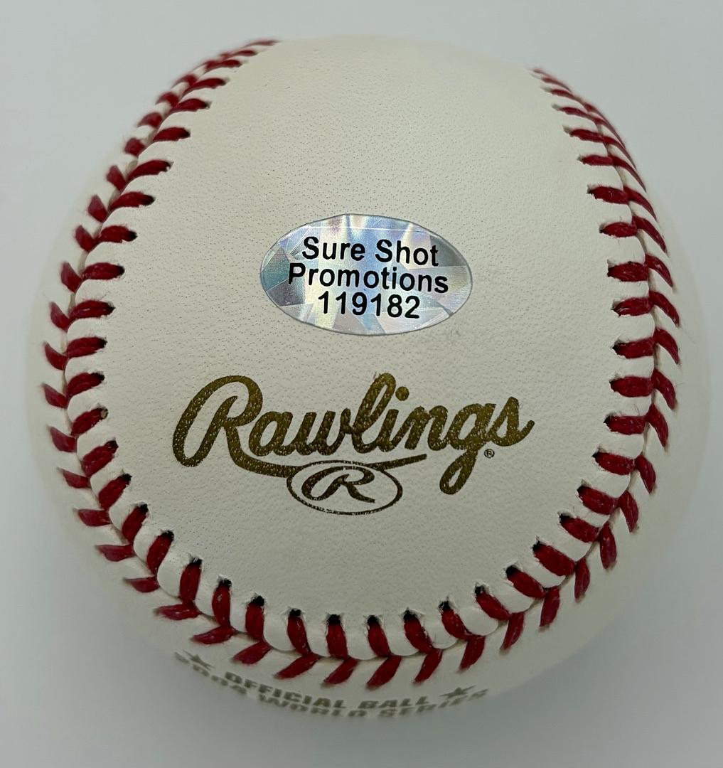Mark Bellhorn signed 2004 World Series baseball - Sure Shot COA