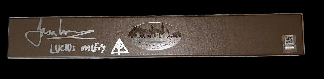 Jason Isaacs signed Lucius Malfoy wand w/character name and artwork (Harry Potter) - Official Pix COA