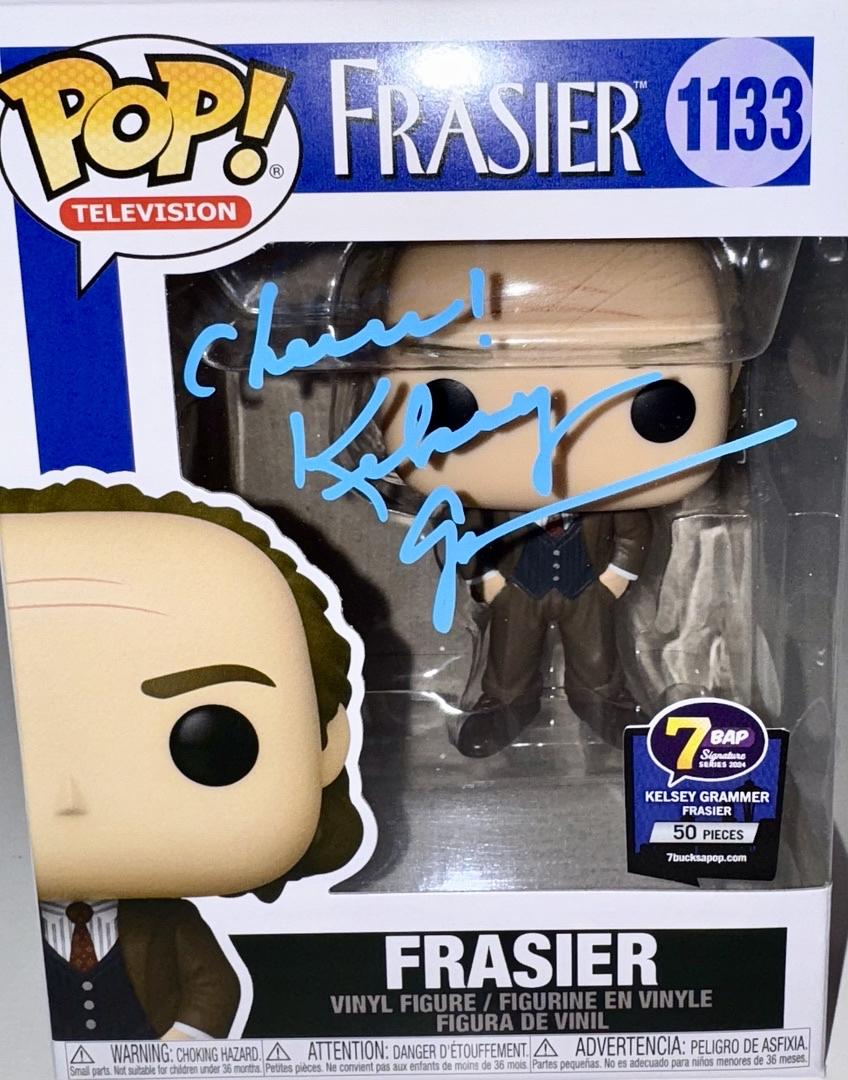 Kelsey Grammer Limited Edition Signed Funko Pop #1133 w/Cheers! inscription (Frasier) - JSA COA