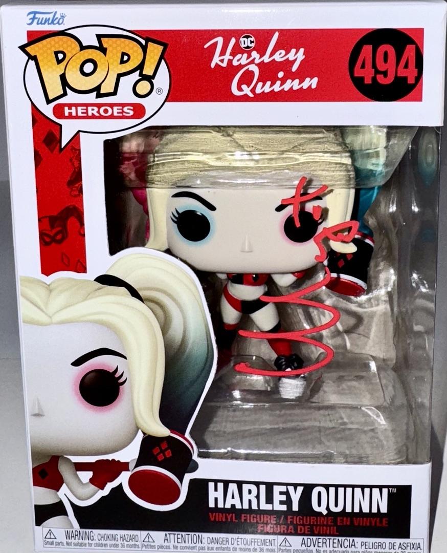 Margot Robbie Signed Funko Pop #494 Harley Quinn (Suicide Squad) - Beckett COA
