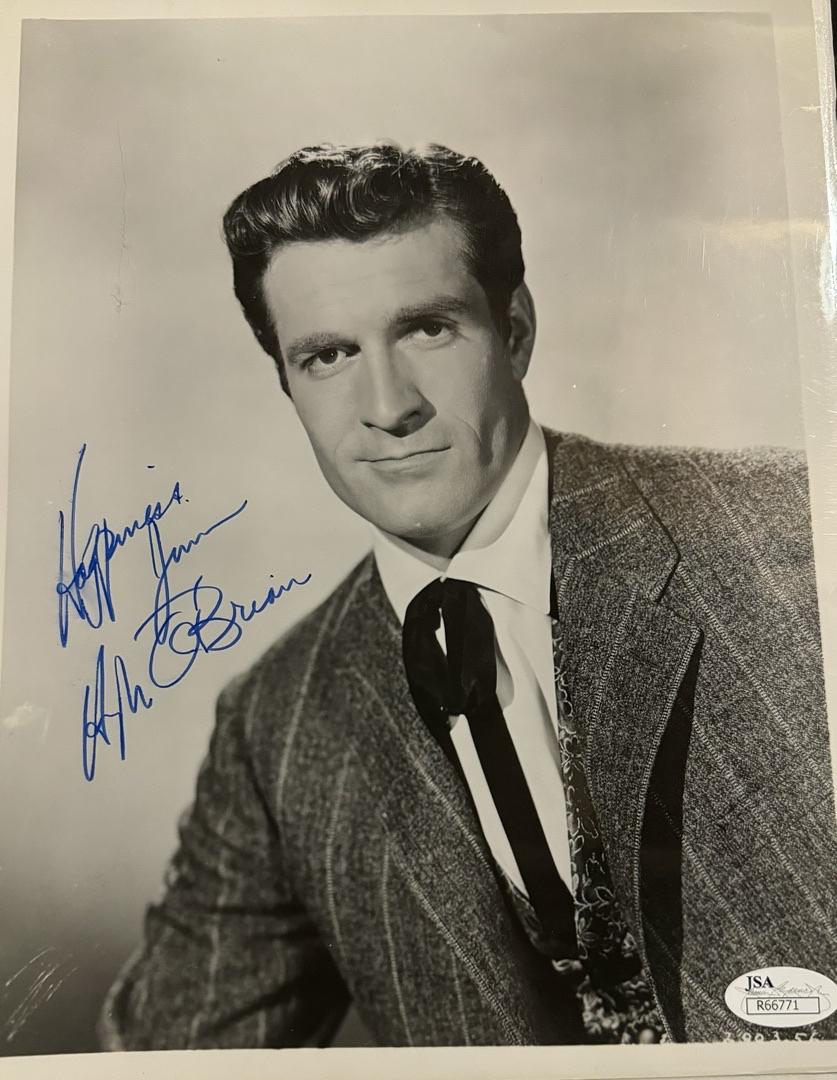 Hugh O'Brian Signed 8x10 Photo (The Life & Times Of Wyatt Earp) - JSA COA