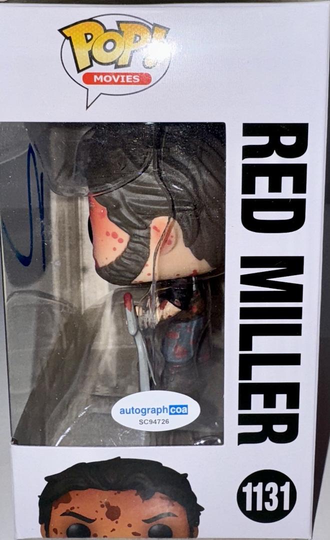 Nicholas Cage Signed Funko Pop #1131 "Red Miller" Mandy (Blue Ink) - ACOA