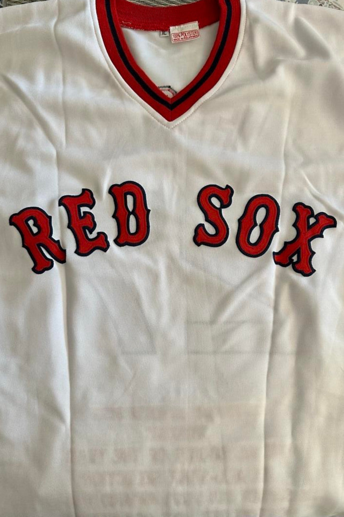 Carlton Fisk Signed Custom Red Sox White Jersey w/Career Stats - JSA COA