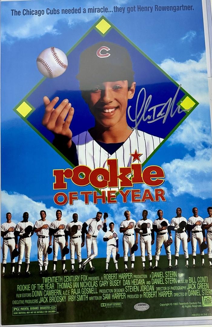 Thomas Ian Nicholas Signed 11x17 Photo (Rookie Of The Year) - Schwartz COA