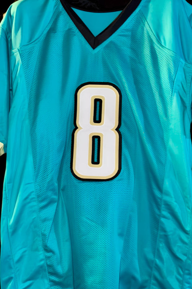 Mark Brunelle Signed Custom Teal Jaguars Jersey - Schwartz COA #01