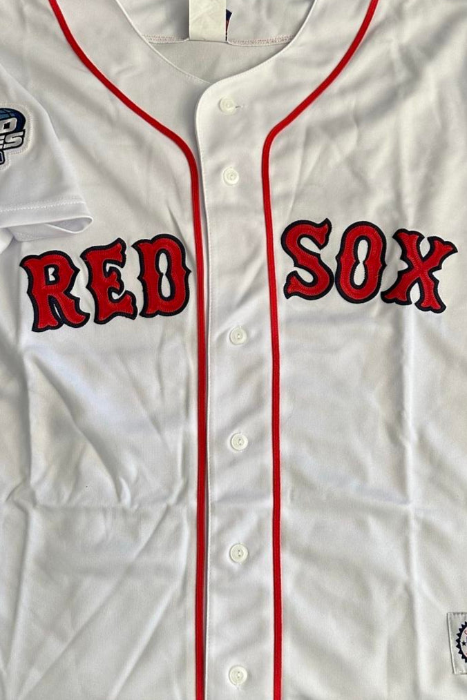 Jason Varitek Signed Red Sox 2004 World Series White Majestic Jersey - SureShot COA