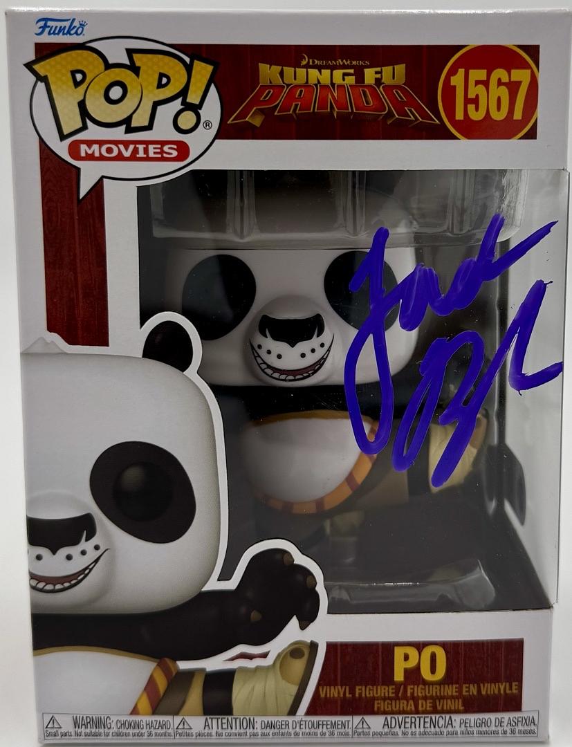 Jack Black Signed Funko Pop #1567 Po (Kun Fu Panda) - Beckett COA #02