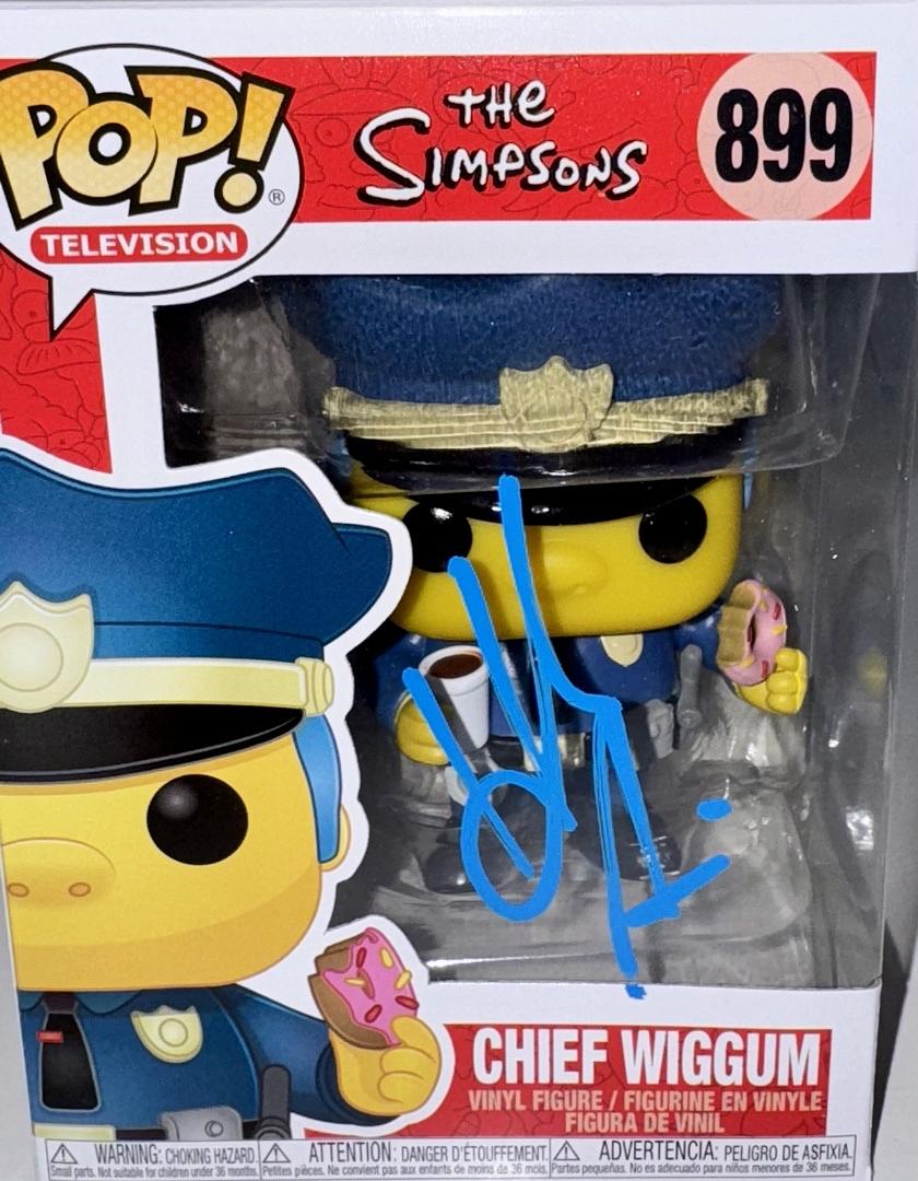 Hank Azaria Signed Funko Pop #899 "Chief Wiggum" (The Simpsons) - OC Celebrity Marketing #02