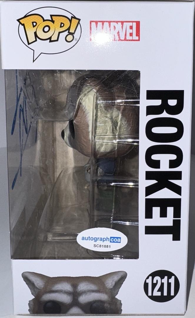Bradley Cooper Signed Funko Pop #1211 "Rocket Raccoon" GOTG - ACOA #04