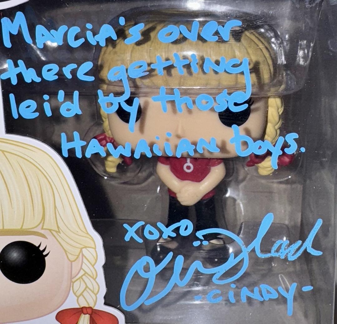 Olivia Hack Signed Funko Pop #696 "Cindy Brady" (The Brady Bunch) w/ long quote - SWAU