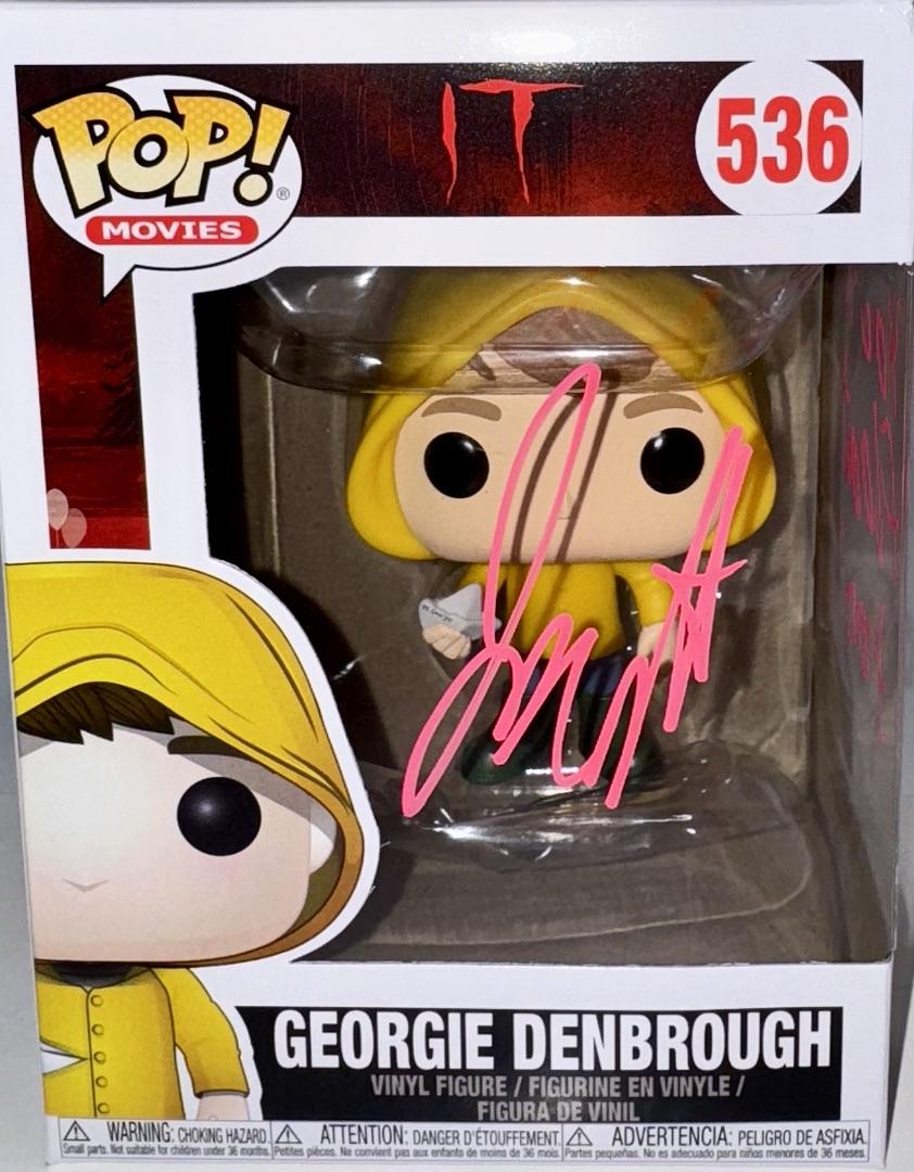 Jackson Robert Scott Signed Funko Pop #536 "Georgie Denbrough" (IT) - OCC Celebrity Marketing