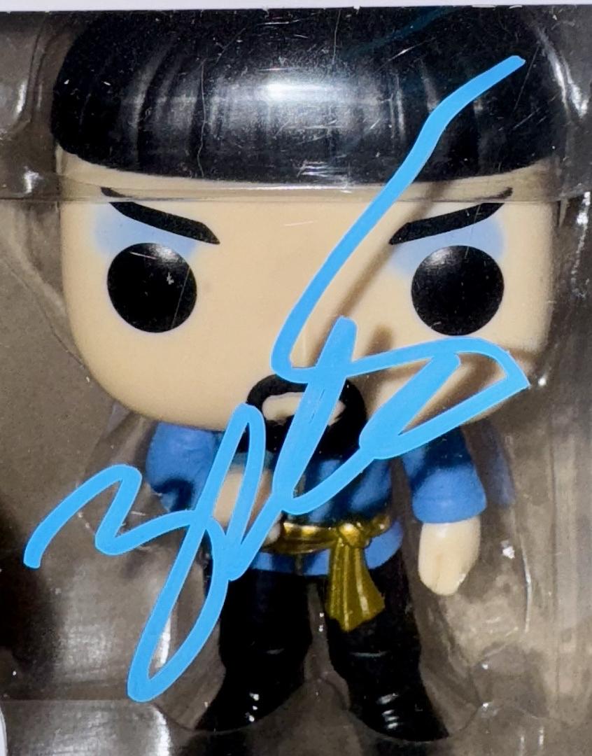 Zachary Quinto Signed Funko Pop #1139 "Spock" (Star Treck) - Beckett COA #02