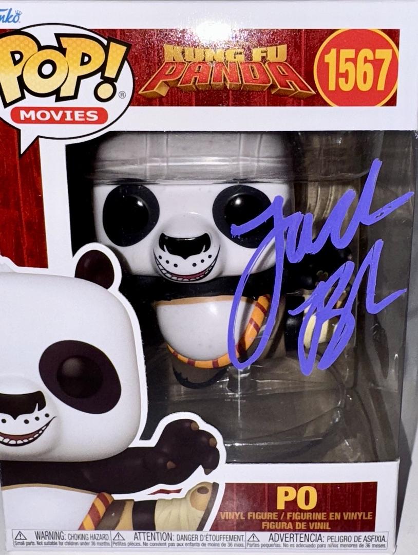 Jack Black Signed Funko Pop #1567 Po (Kun Fu Panda) - Beckett COA #01
