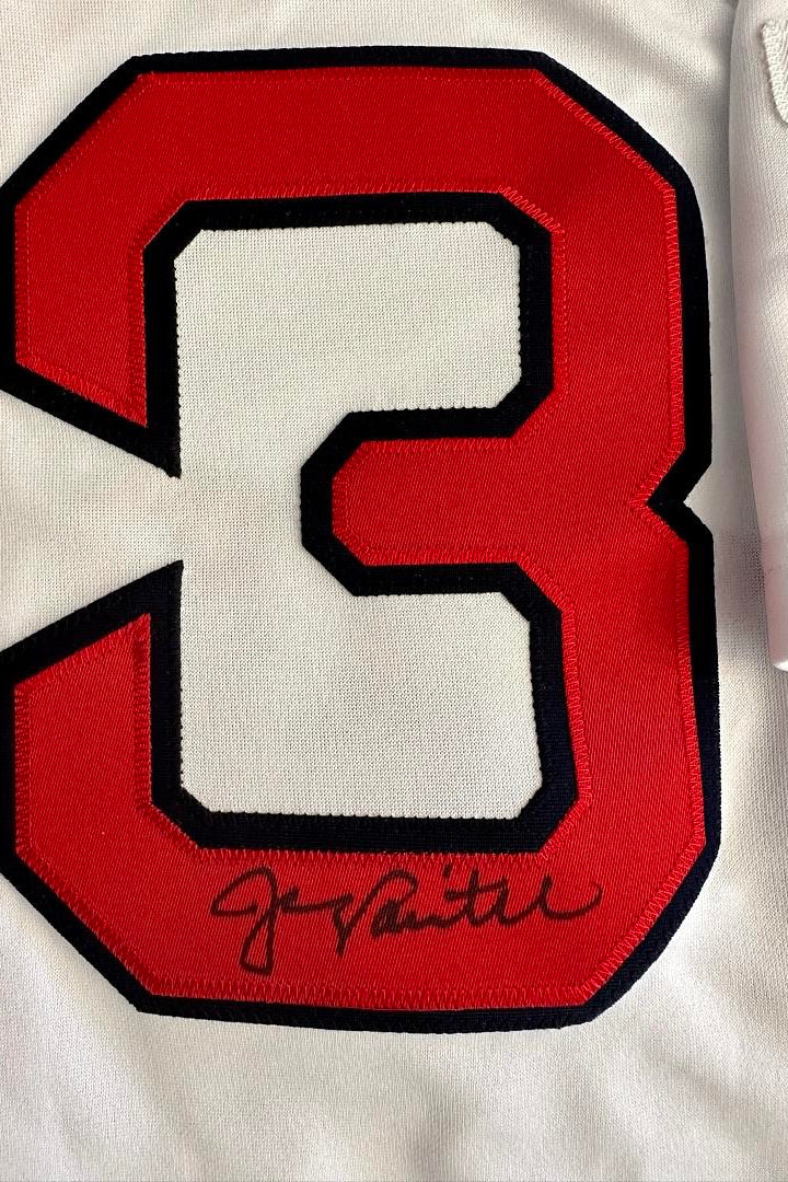 Jason Varitek Signed Red Sox 2004 World Series White Majestic Jersey - SureShot COA