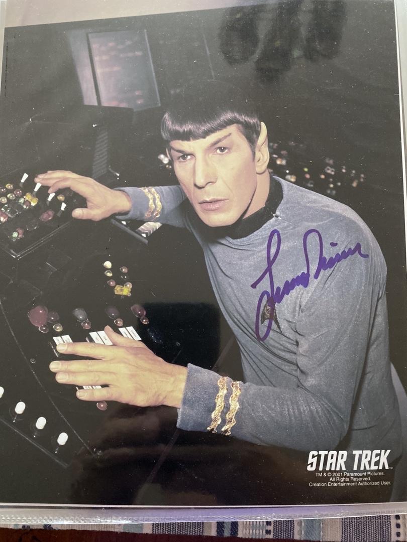Leonard Nimoy Signed 8x10 Photo (Star Trek) - JSA COA #01