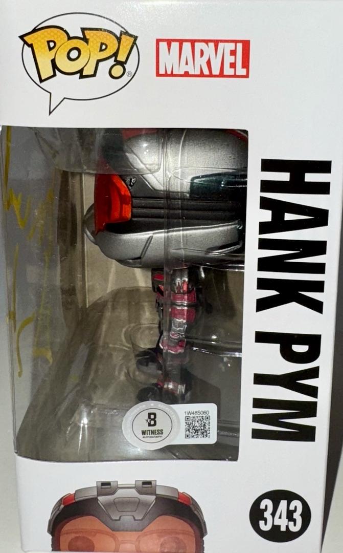 Michael Douglas Signed Funko Pop #343 "Hank Pym" (Ant-Man) - Beckett COA #01
