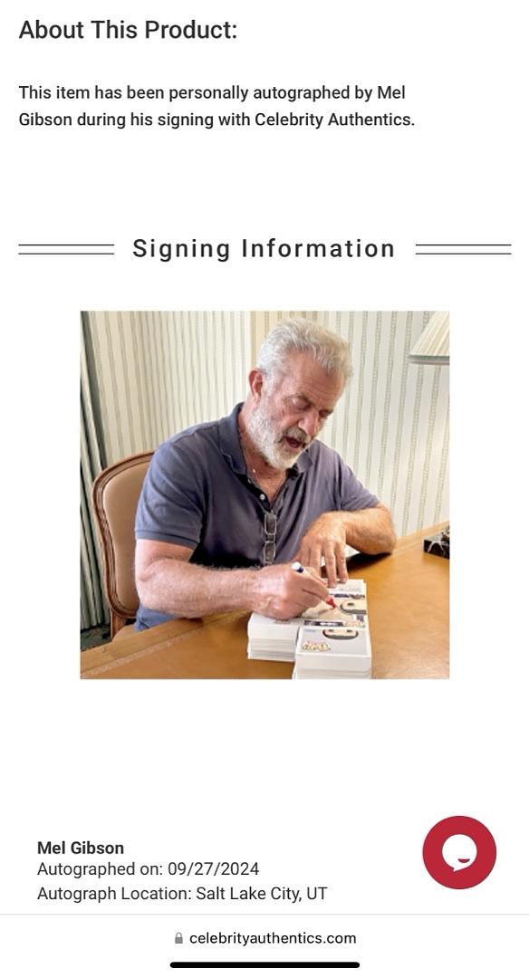 Mel Gibson Signed Funko Pop #1469 "Mad Max" (Red Ink) - Celebrity Authentics #1