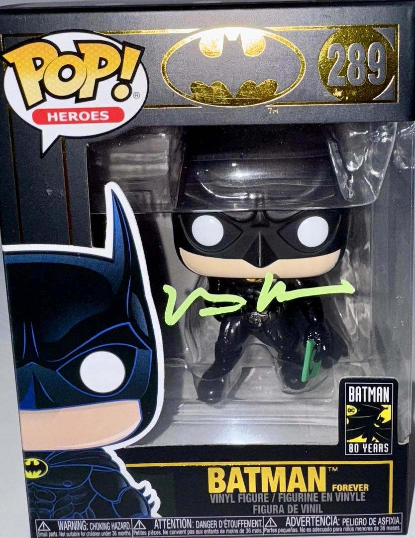 Val Kilmer Signed Funko Pop #289 Batman 80 Years - Celebrity Authentics #03