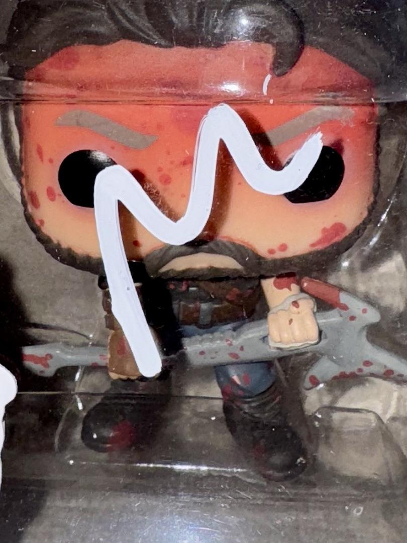 Nicholas Cage Signed Funko Pop #1131 "Red Miller" Mandy (White Ink) - ACOA