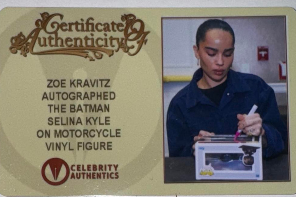 Zoe Kravitz Signed Funko Pop #281 "Selina Kyle" (The Batman) - Celebrity Authentics