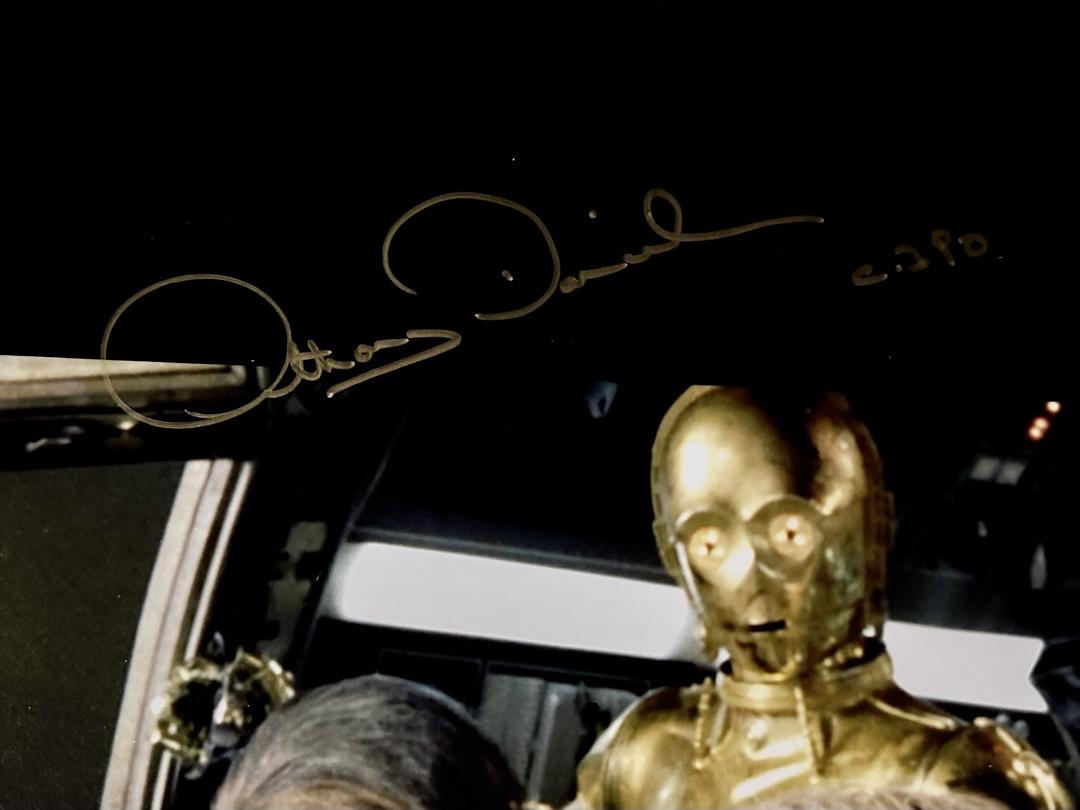 Harrison Ford, Peter Mayhew, Anthony Daniels Signed 16x20 Photo (Star Wars) *RARE* - Beckett COA