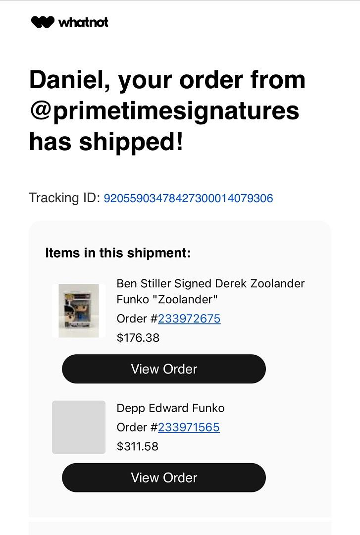 Johnny Depp Signed Funko Pop #979 Edward Scissorhands (Blue Ink) - Beckett COA