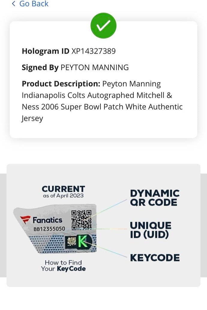 Peyton Manning Signed Super Bowl XLI Mitchell & Ness Jersey - Fanatics COA
