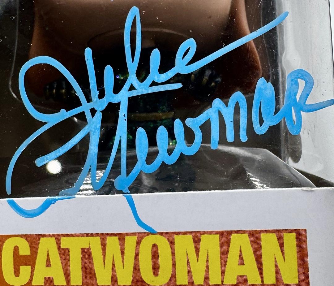 Julie Newmar Signed Funko Pop #43 Catwoman (Batman) - JSA COA