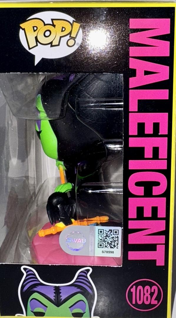 Angelina Jolie Signed Funko Pop #1082 Maleficent Disney Villains - SWAU