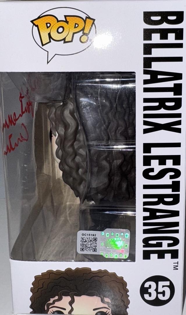 Helena Bonham Carter Signed Funko Pop #35 Bellatrix Lestrange (Harry Potter) - OC Celebrity Marketing #02