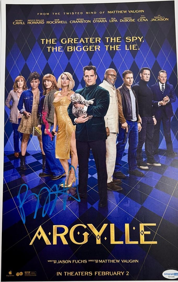 Bryce Dallas Howard Signed 11x17 Photo (Argyle) - ACOA