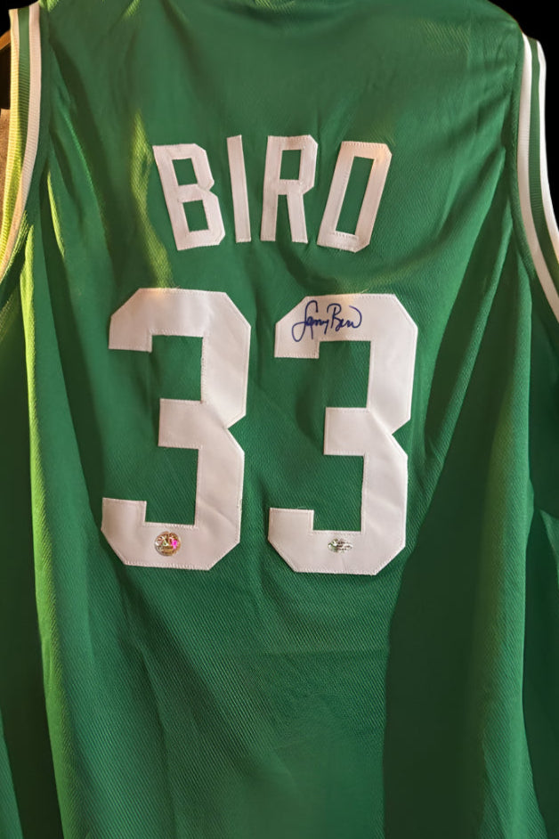 Larry Bird Signed Custom Green Celtics Jersey - Larry Bird & SureShot Authenticated