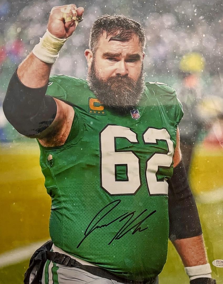 Jason Kelce Signed 16x20 Photo Philadelphia Eagles - PSA COA