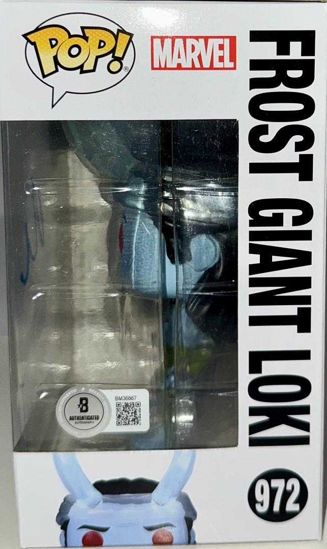 Matt Damon Signed Funko Pop #972 "Frost Giant Loki" (Marvel Studios: What IF….?) - Beckett COA