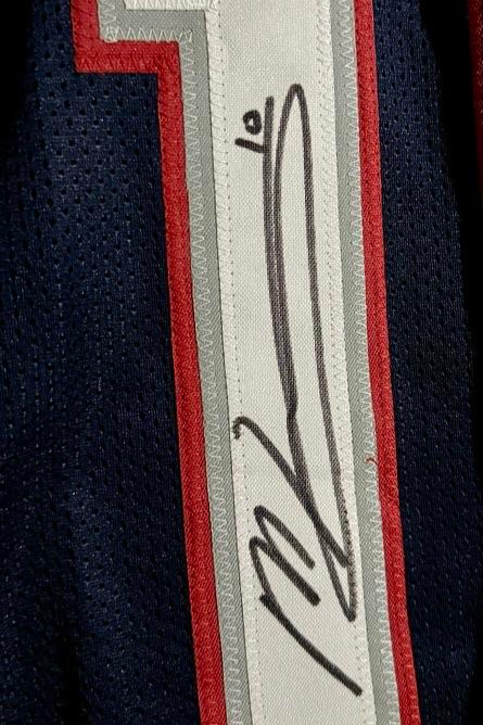 Mac Jones Signed Authentic Custom Patriots Blue Jersey - Beckett COA