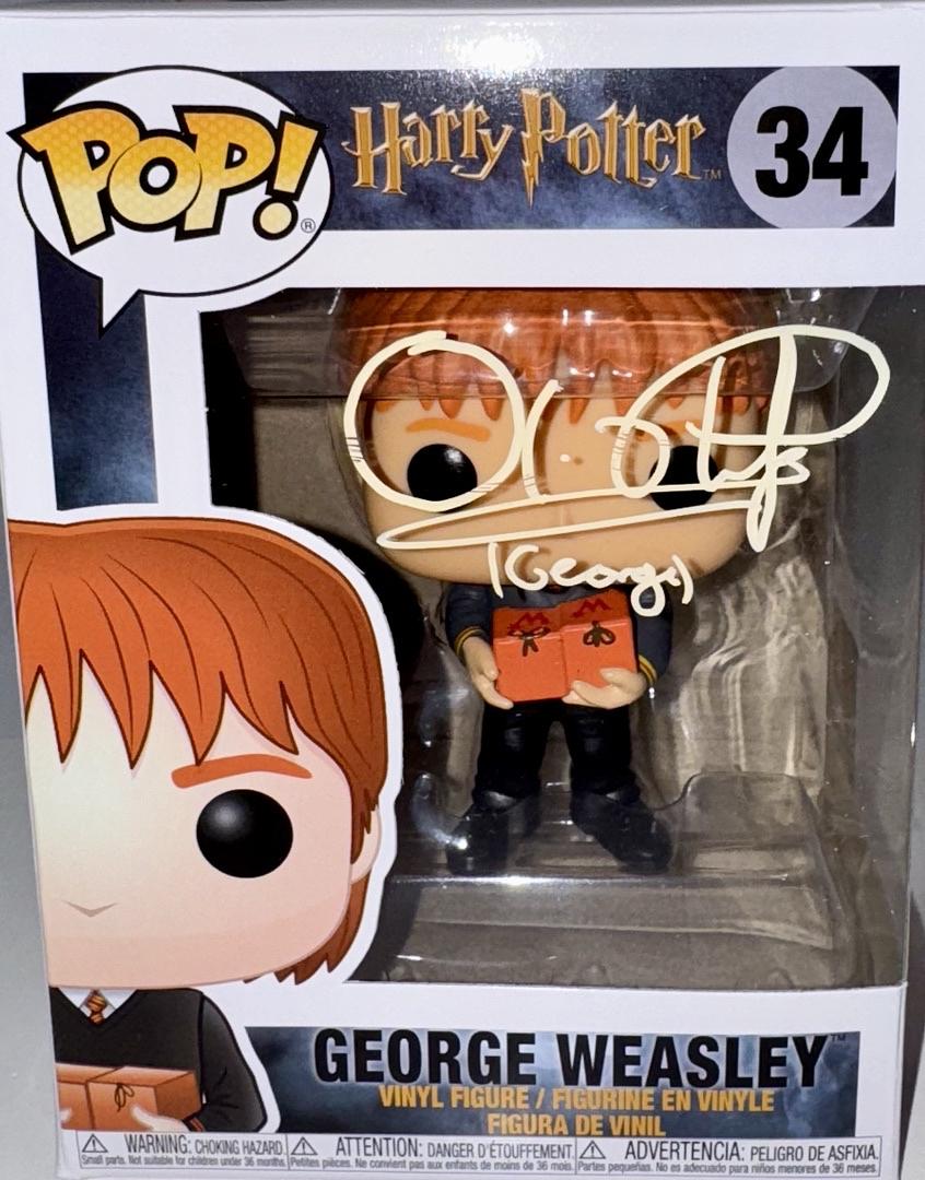 Oliver Phelps Signed Funko Pop #34 "George Weasley" (Harry Potter) - Official Pix