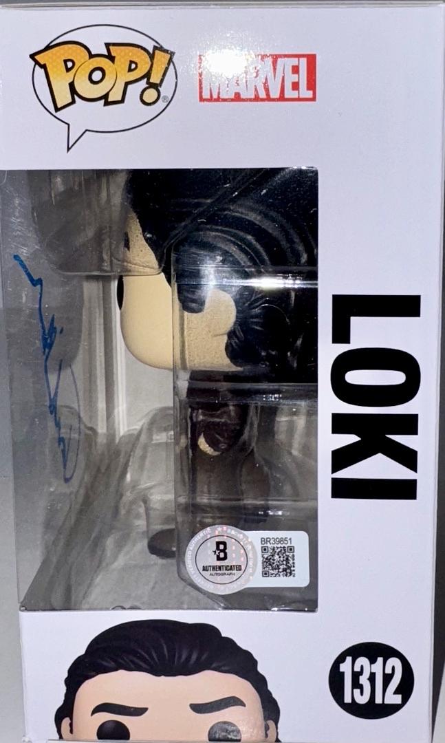 Tom Hiddleston Signed Funko Pop #1312 "Loki" Marvel - Beckett COA