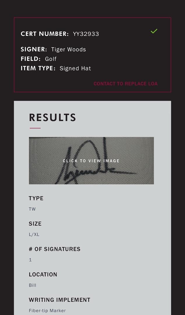 Tiger Woods Signed White Nike TW Hat - JSA COA