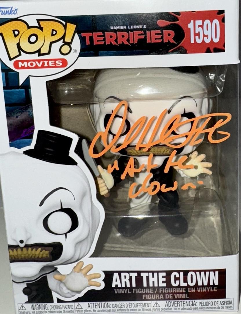 David Howard Thornton Signed Funko Pop #1590 "Art The Clown" (Terrifier) - Beckett COA