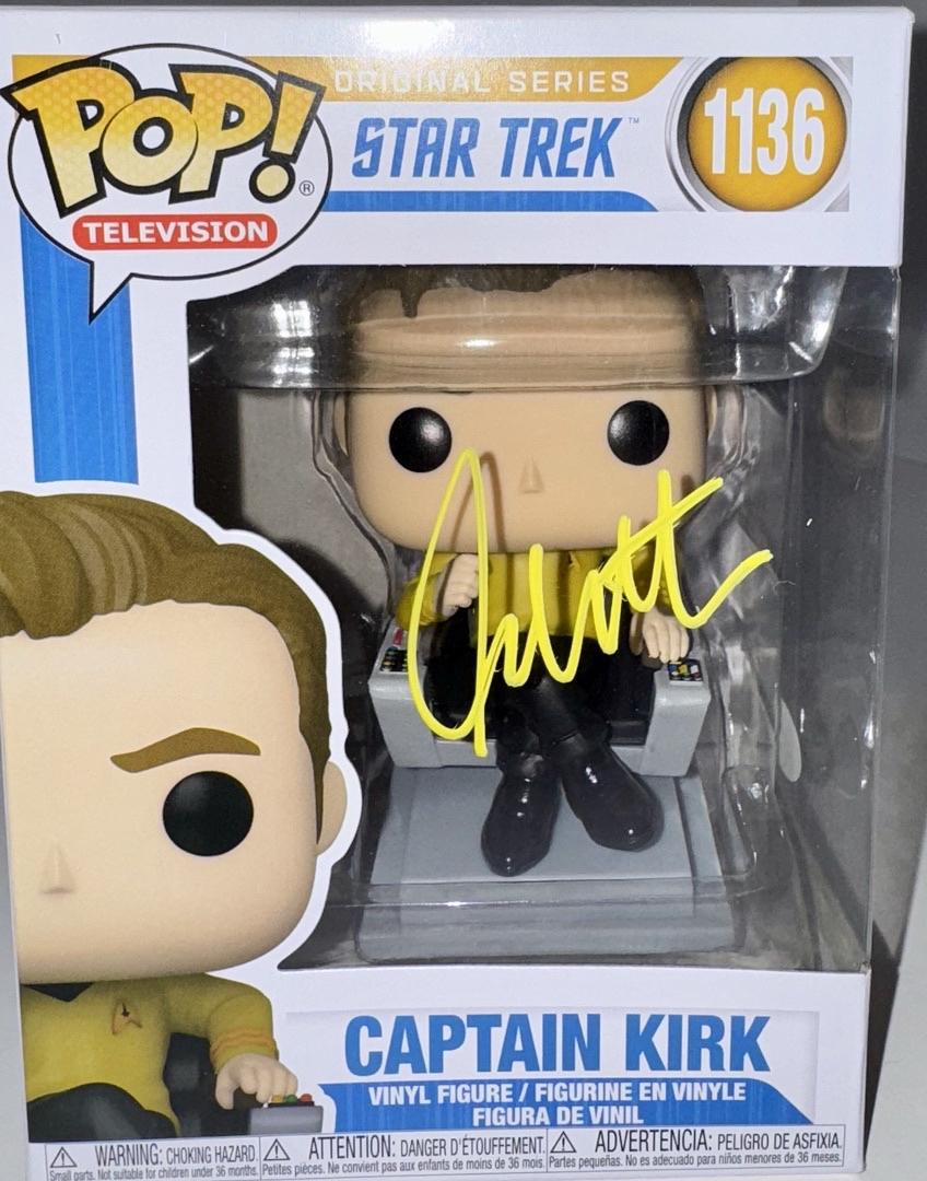 William Shatner Signed Funko Pop #1136 "Captain Kirk" (Star Trek) - JSA COA #01