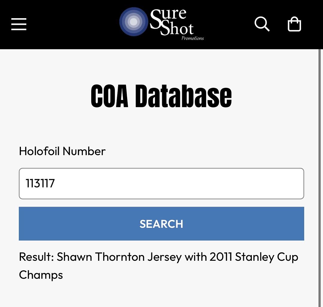 Shawn Thornton Signed Custom Black/Gold Bruins Jersey w/ "2011 Stanley Cup Champs" Inscscription - Sure Shot COA