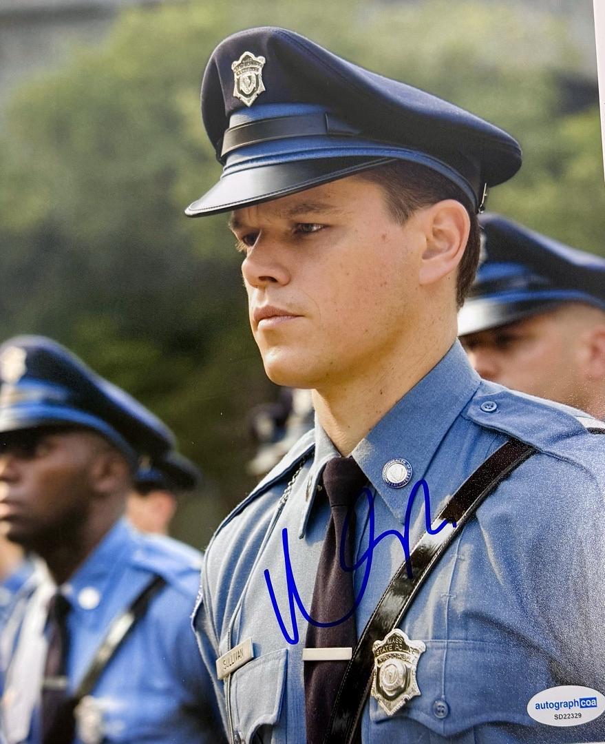 Matt Damon Signed 8x10 Photo (The Departed) - ACOA