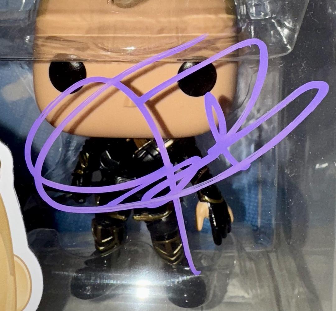 Jeremy Renner Signed Funko Pop #457 "Hawkeye" (Avengers) - Beckett COA
