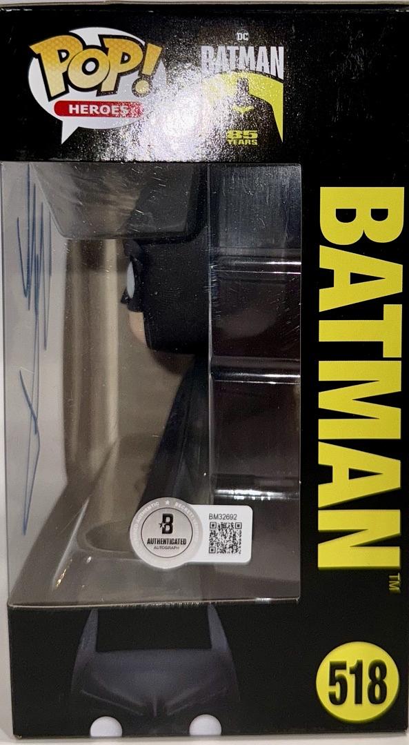 Christian Bale Signed Funko Pop #518 "Batman" - Beckett COA #02