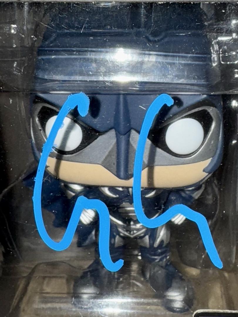 George Clooney Signed Funko Pop #314 Batman (Blue Ink) - Fanatics Beckett COA #3