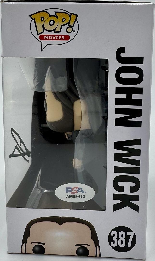 Keanu Reeves Signed Funko Pop #387 (John Wick) - PSA COA #02